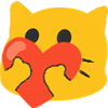 Emoji meowheart