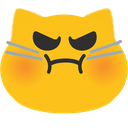 Emoji blobcatfluffangry